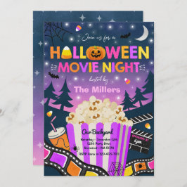 Invitación Halloween Fiesta de la noche de la película Hallow