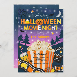 Invitación Halloween Fiesta de la noche de la película Hallow
