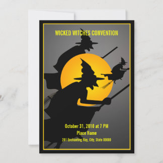 Invitación Halloween Fiesta divertido de la Convención sobre