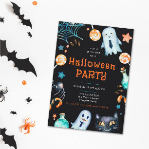 Invitación Halloween Frame Business Corporate Office Fiesta