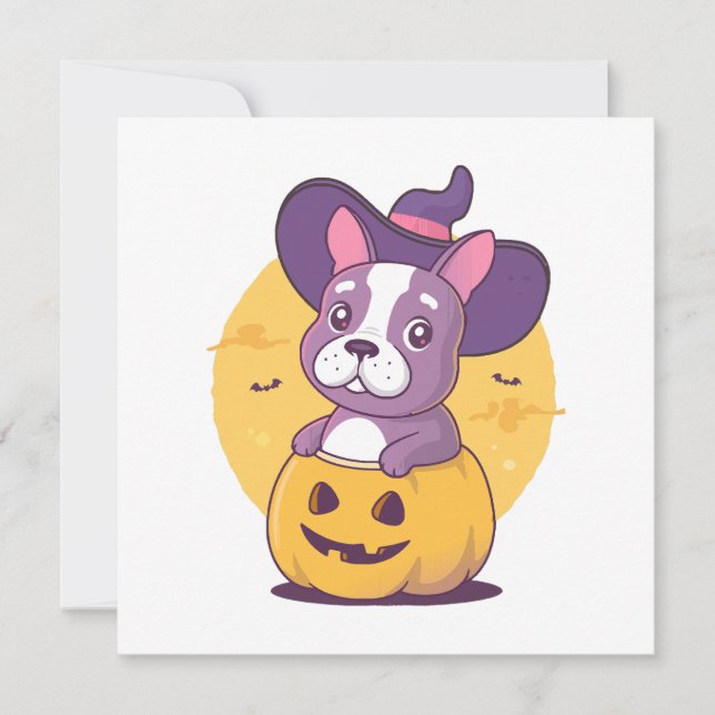 Invitación Halloween francés (Anverso)
