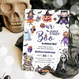 Invitación Halloween Ghost Baby Shower Fiesta