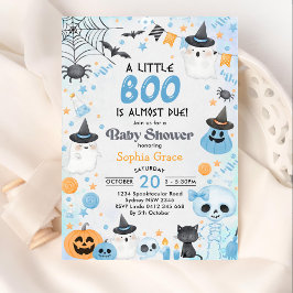 Invitación Halloween Ghost Baby Shower Fiesta