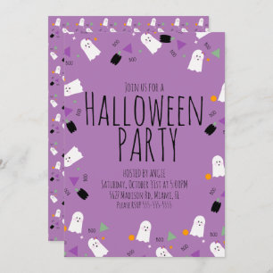 Invitación Halloween Ghost Sprinkles Birday Party Event