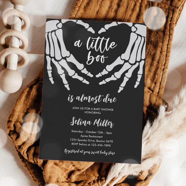 Invitación Halloween Gótico Un Poco Se Debe A Baby Shower (Subido por el creador)