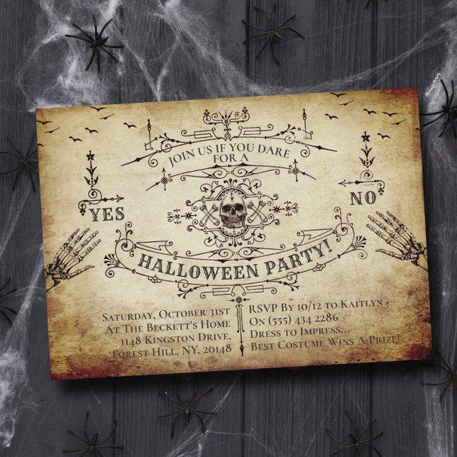 Invitación Halloween gótico victoriano (Subido por el creador)