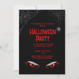Invitación halloween gótico vintage