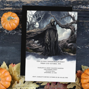 Invitación Halloween Grim Reaper