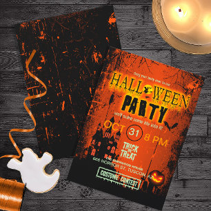 Invitación Halloween Halloween de la casa embrujada ID578