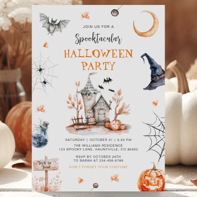 Invitación Halloween Halloween en casa de enloquecimiento (Subido por el creador)