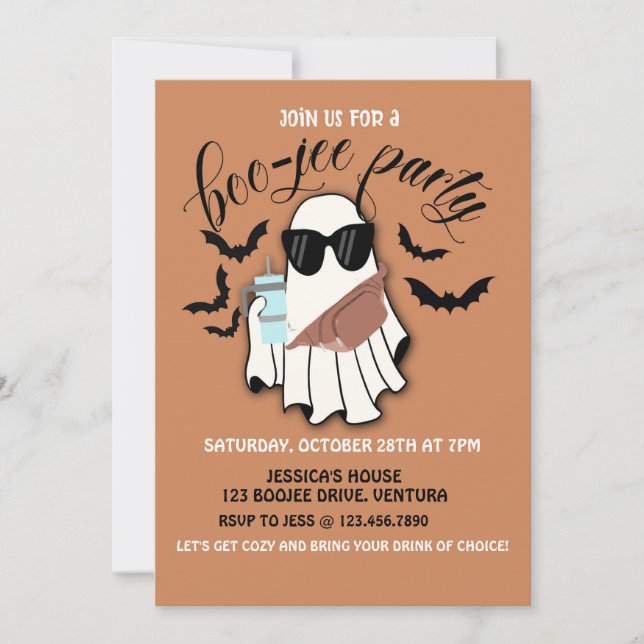 Invitación Halloween, Halloween para adultos, Fiesta de disfr (Anverso)