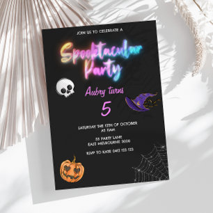 Invitación Halloween Halloween Spooktacular Cute Colouful Kid
