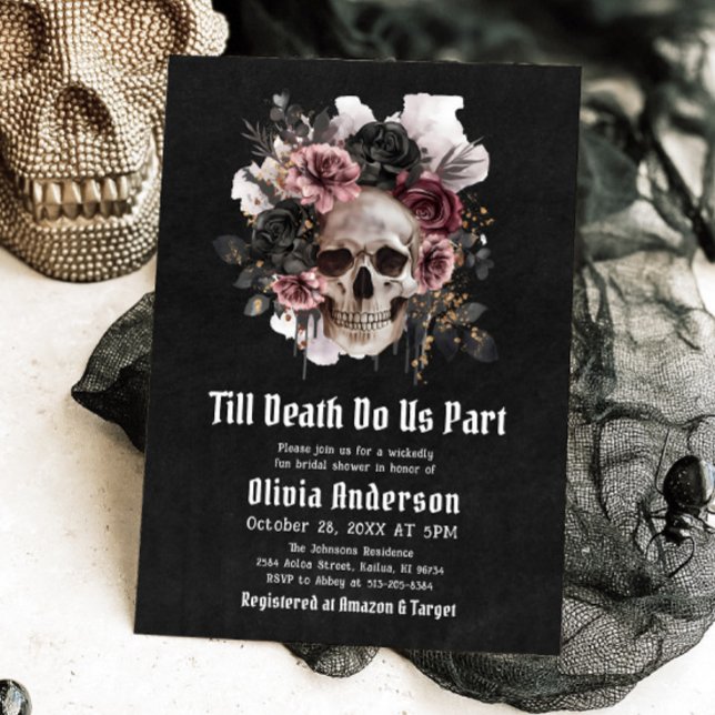 Invitación Halloween hasta la muerte nos hacen parte de ducha (Subido por el creador)