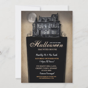 Invitación Halloween: Horror de fiesta de Halloween en casa e