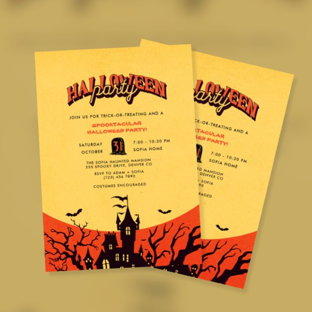Invitación Halloween House Halloween Party (Subido por el creador)
