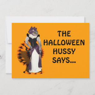 Invitación Halloween Hussy