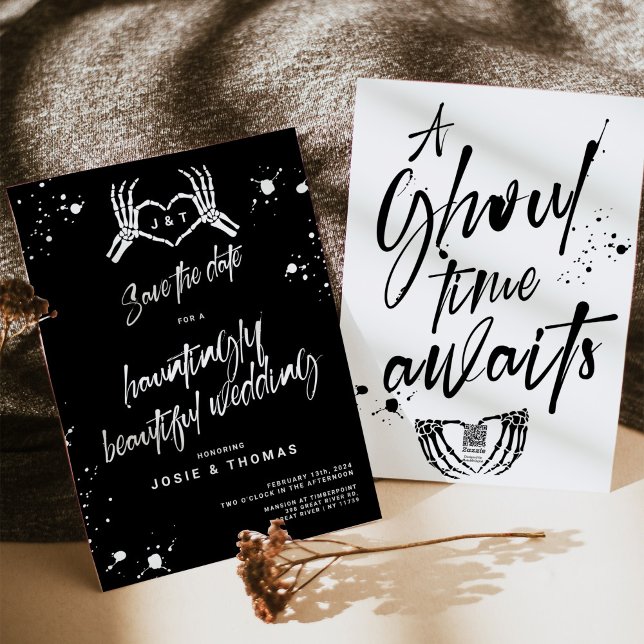 Invitación Halloween inquietantemente hermosa Boda guardar fe (Subido por el creador)