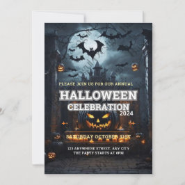 Invitación Halloween Invi, Fiesta de tallado de calabaza fami