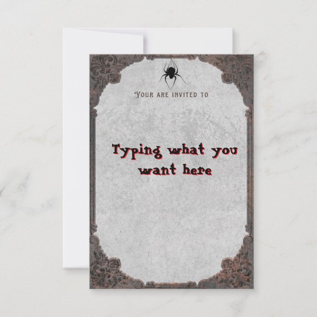 Invitación Halloween/Invitación (Anverso)