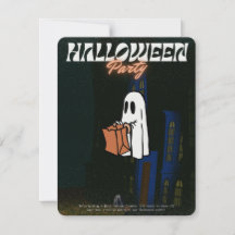 Halloween Invitación-Ecos de los abandonados