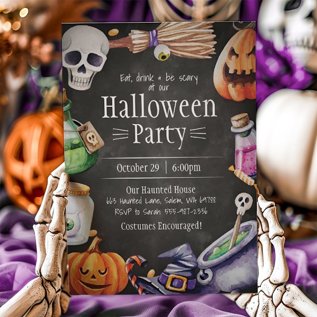 Invitación Halloween Invitation, Halloween Birthday Party (Subido por el creador)