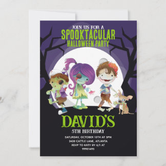 Invitación Halloween Invitation, Halloween Party Invitation