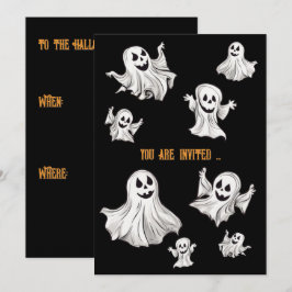Invitación Halloween: Kleine Geister - 