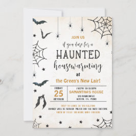 Invitación Halloween, la casa embrujada