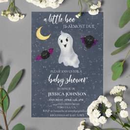 Invitación Halloween Little Boo Starry Night Cute