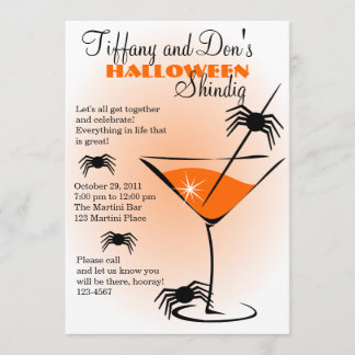 Invitación ¡Halloween Martini Shindig!