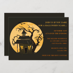 Invitación Halloween Moon y Halloween Halloween