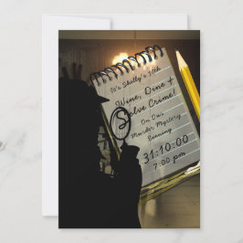 Invitación Halloween Murder Mystery House Spooky Moderno