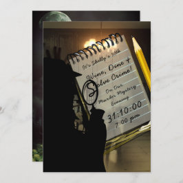 Invitación Halloween Murder Mystery House Spooky Moderno