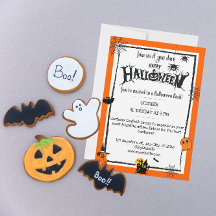 Halloween negro naranja