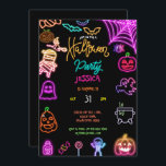 Invitación Halloween Neon Kids Birday Fiesta Glow Dark<br><div class="desc">Invitación de Halloween Fiesta de Neon Kids Glow Dark Party Halloween Fiesta de Neon Kids Invitación de Fiesta Glow Dark. Ideal para una fiesta de Halloween, un Fiesta de cócteles, un Fiesta de cena Spooktacular, etc. CAMBIAR EL TEXTO PARA QUE SE AJUSTE A SU FIESTA Y a la impresión posterior...</div>