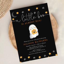 Invitación Halloween neutral de género linda ducha de bebé fa