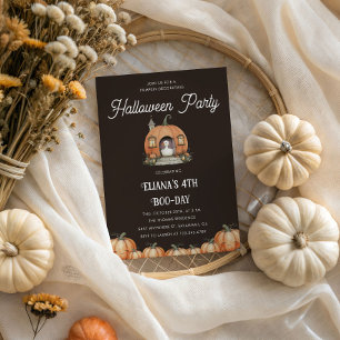 Invitación Halloween Niños de oca Aniversario Decoración de c