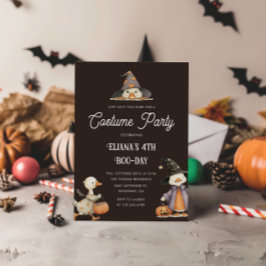 Invitación Halloween Niños de oca Fiesta de vestuario de cump