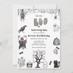 Invitación Halloween Nuestra pequeña fiesta de cumpleaños de
