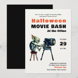 Invitación Halloween Office Fiesta Business Movie Bash Gremli