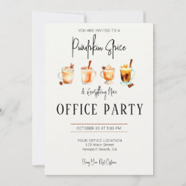 Invitación Halloween Office Fiesta Elegante Especie de Calaba