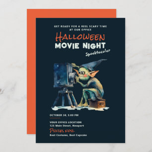 Invitación Halloween Office Fiesta Película de negocios Greml
