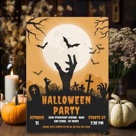 Invitación Halloween Party Cementary