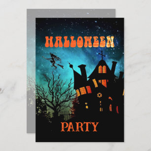 Invitación Halloween Party Dark Witch Witch House Spooky Invi