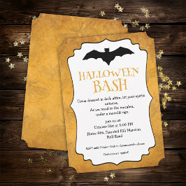 Invitación Halloween Party Golden