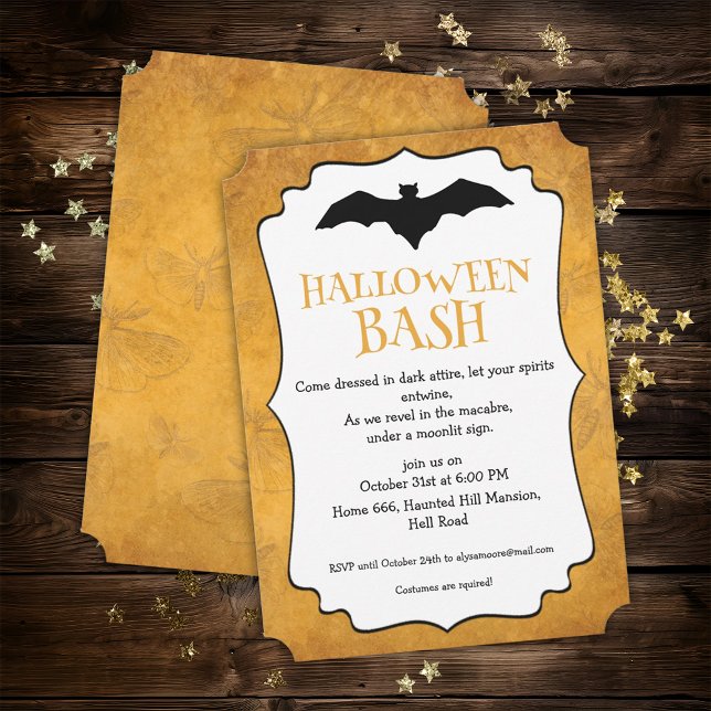 Invitación Halloween Party Golden (Subido por el creador)