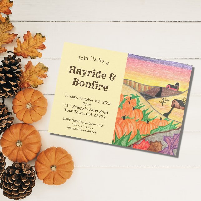 Invitación Halloween Party Hayride (Subido por el creador)