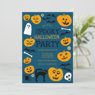 Invitación HALLOWEEN PARTY Jack-o-lanterns Personalizado