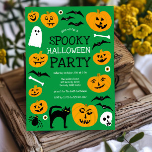 Invitación HALLOWEEN PARTY Jack-o-lanterns Personalizado