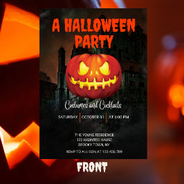 Invitación Halloween Party Pumpkin Editable